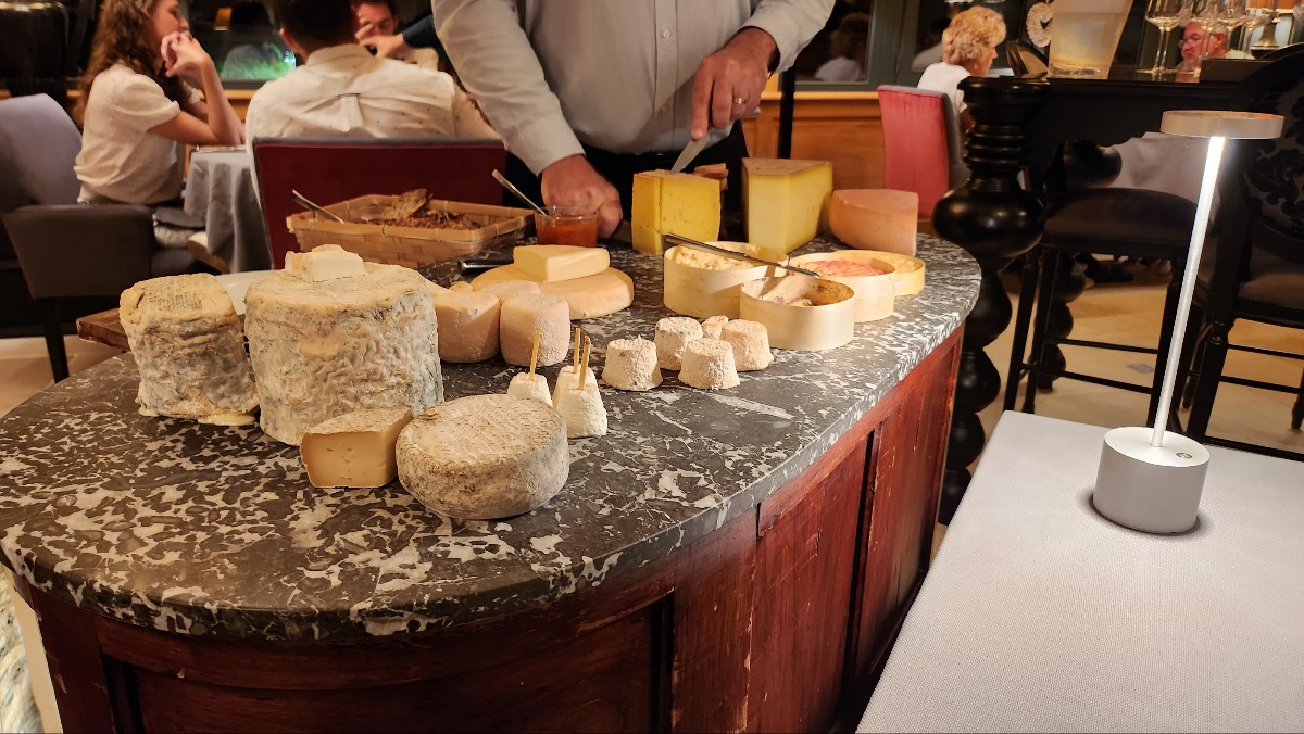 Selection of local cheeses
